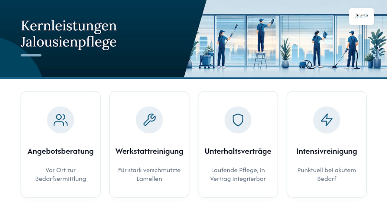 Warum Glanz Dienstleistungen der richtige Ansprechpartner ist — overview diagram